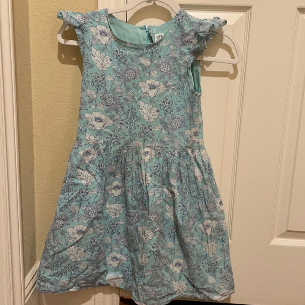 Blue flower church dress
